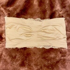 Tan Back-lace Bandeau Bra “Size-Free”